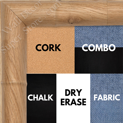 BB1230-3 Natural - 1.375 Inch Wide - Custom Cork, Chalk, Dry Erase