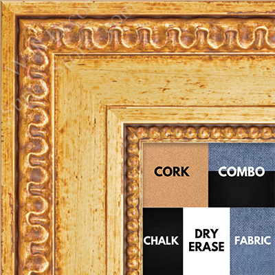 BB1231-1 - Versailles Gold - 3 Inch Wide - Custom Cork, Chalk, Dry Erase