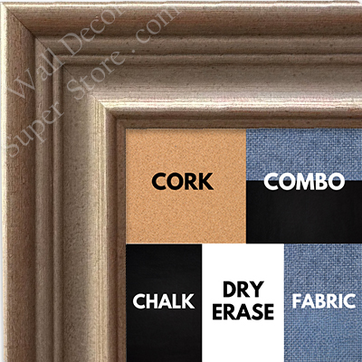 BB1238-1 - Antique Silver - 2.8125 Inch Wide - Custom Cork, Chalk, Dry Erase