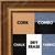 BB1239-2 - Antique Gold- 1.375 Inch Wide - Custom Cork, Chalk, Dry Erase