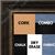 BB1239-4 - Dark Cooper - 1.375 Inch Wide - Custom Cork, Chalk, Dry Erase