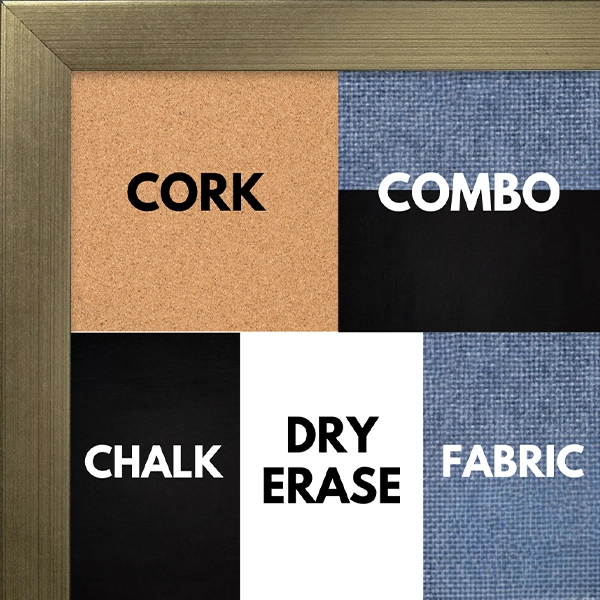 BB1312-1 Soft Black Scoop 1.06" Wide Custom Cork Chalk or Dry Erase Board