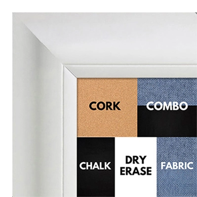 BB1521-8 White Extra Large Wall Board Cork Chalk Dry Erase