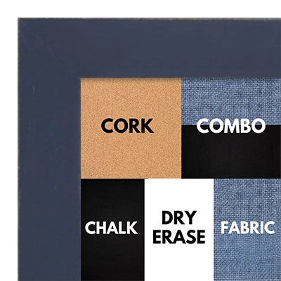 BB1533-5 Distressed Dark Blue - Medium Custom Cork Chalk or Dry Erase Board