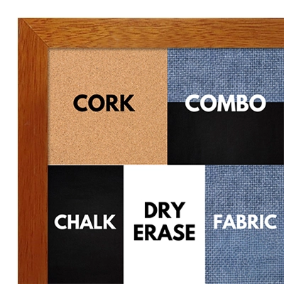 BB1544-1 Espresso Coffee Brown - 3/4 Inch Wide X 1 1/4 Inch High - Small Custom Cork Chalk Dry Erase