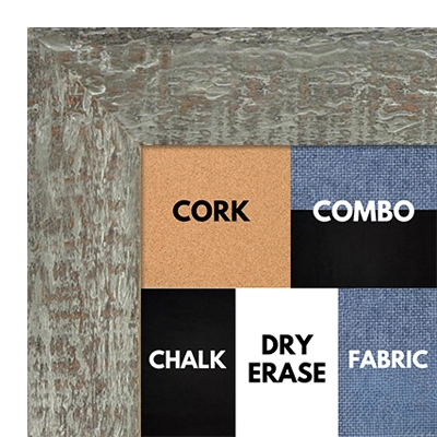 BB1555-3 Distressed Brown Gray - Extra Large Chalkboard Cork Dry Erase