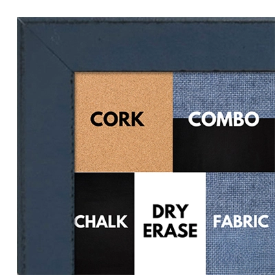 BB1570-5 Distressed Dark Blue Medium Custom Cork Chalk or Dry Erase Board