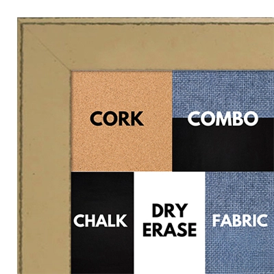 BB1570-8 Distressed Yellow Medium Custom Cork Chalk or Dry Erase Board