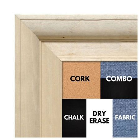 BB1760-1 | Unfinished Wood Frame | Unfinished Natural Wood Moulding - Paint or Stain | Custom Cork Board | Custom Chalk Board | Custom White Dry Erase Board