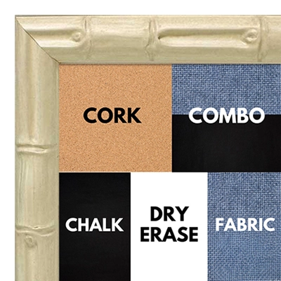 BB1947-4 Distressed White Tropical Bamboo Custom Wall Board