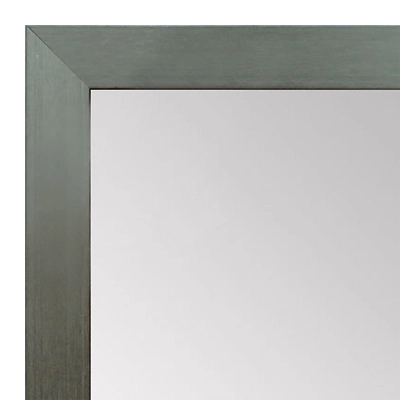 MR1940-2 Metal Brushed Pewter Grey Medium Custom Wall Mirror Custom Floor Mirror