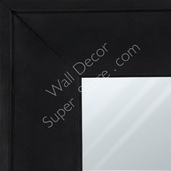 MR1205-2 Black - Custom Large Mirror - 2.75 Ich Wide