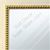 MR1206-2 Cream Square W/Gold Bead - Custom Small Mirror - 0.75 Inch Wide