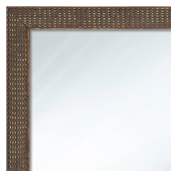 MR1219-1 Artifact Caviar Dot Antique Grey - Custom Small Mirror - 0.875 Ich Wide
