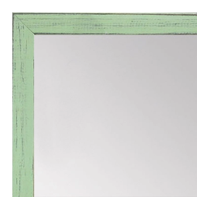 MR1532-12 Distressed Soft Green - Very Small Custom Wall Mirror