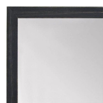 MR1532-1 Distressed Black - Very Small Custom Wall Mirror 