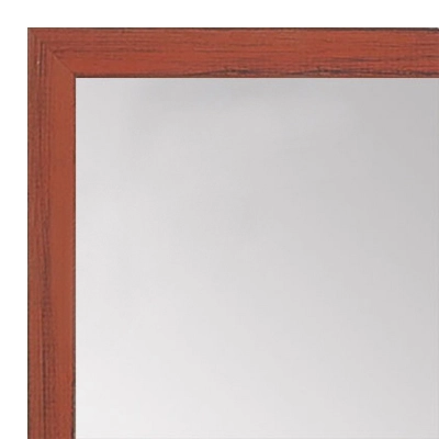 MR1532-8  Distressed Orange - Very Small Custom Wall Mirror