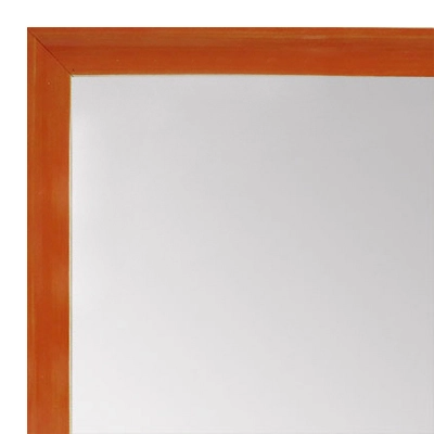 MR1537-2 Glossy Orange - Very Small Custom Wall Mirror - Custom Bathroom Mirror