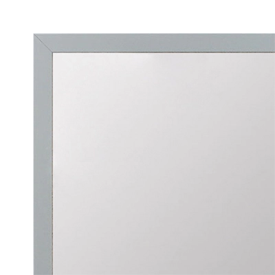 MR1540-04 Thin Metal Brushed Satin Silver Medium Custom Wall Mirror Custom Floor Mirror