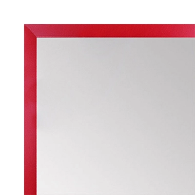 MR1540-07 Thin Metal Ruby Red Medium Custom Wall Mirror Custom Floor Mirror