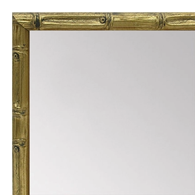 MR1550-2 Soft Gold - Tropical Bamboo - Very Small Custom Wall Mirror