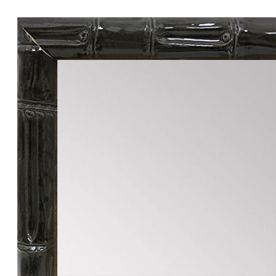 MR1551-2 Glossy Grey Brown - Tropical Bamboo - Small Custom Wall Mirror Custom Floor Mirror