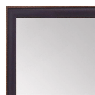MR1569-11 Dark Purple With Top Outside Distressed Accent Very Small Custom Wall Mirror