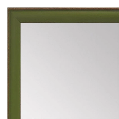MR1569-6 Light Green With Top Outside Distressed Accent Small Mirror
