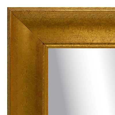 MR1901-1 Antique Gold Scoop with Two-Step Inner Bevel Custom Mirror