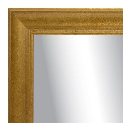 MR1907-3 Antique Gold Soft Scoop with Scoop Lip  Custom Mirror