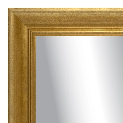 MR1909-1 Brushed Gold Rounded Scoop  Custom Mirror