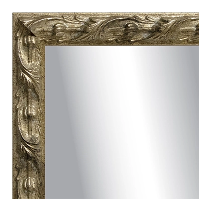 MR1913-2 Ornate Antique Silver  Custom Mirror