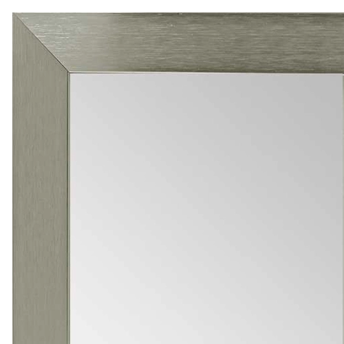 MR1940-3 Metal Brushed Nickel Medium Custom Wall Mirror Custom Floor Mirror
