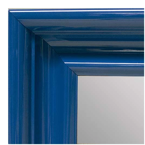 MR1960-2 Extra Large Gloss Light Blue Scoop Style Custom Mirror