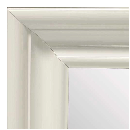 MR1960-9 Extra Large Gloss White Scoop Style Custom Mirror